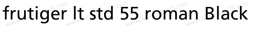 frutiger lt std 55 roman Black字体转换